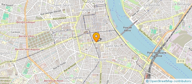 localisation de l'entreprise SCI DU 19 RUE DU NOVICIAT  BORDEAUX