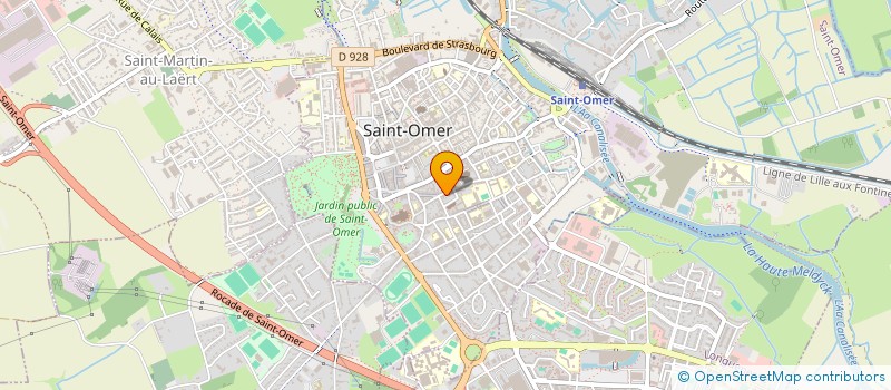 localisation de l'entreprise SCI DU 19 RUE SAINT BERTIN  SAINT-OMER