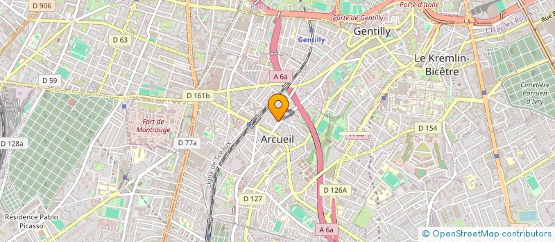 localisation de l'entreprise SCI DU 19 RUE STALINGRAD  ARCUEIL