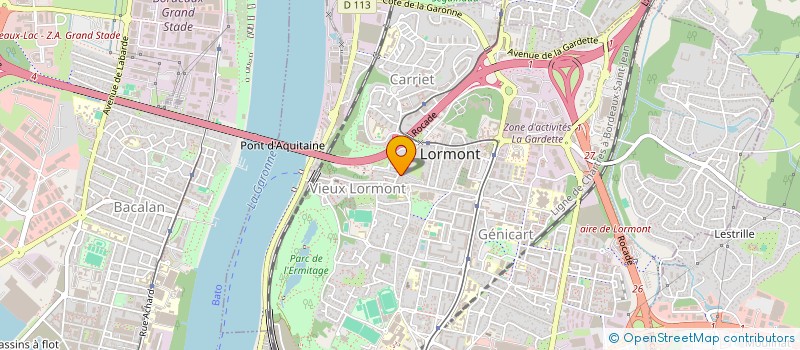 localisation de l'entreprise SCI DU 19 RUE TALLAVI  LORMONT