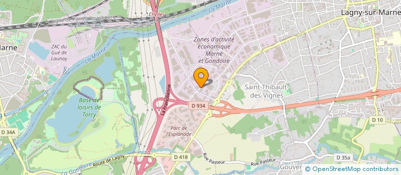 localisation de l'entreprise SCI DU 190 AVENUE GABRIEL PERI  SAINT-THIBAULT-DES-VIGNES