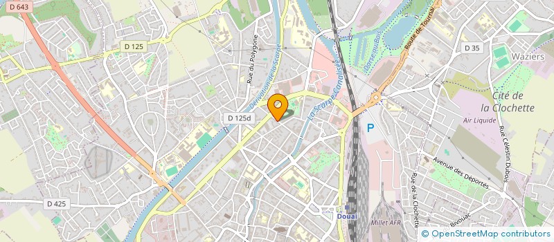localisation de l'entreprise SCI DU 195 RUE DELCAMBRE à DOUAI