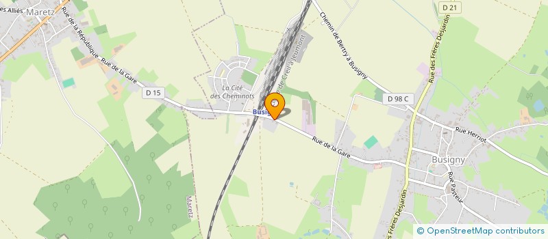 localisation de l'entreprise SCI DU 199 RUE DE LA GARE  BUSIGNY