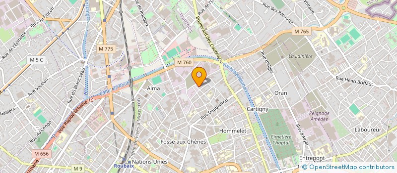 localisation de l'entreprise SCI DU 2-3 GRAND PLACE  ROUBAIX