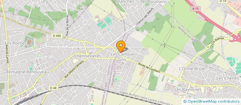 localisation de l'entreprise SCI  DU 2 ALLEE DES TILLEULS  HERBLAY-SUR-SEINE