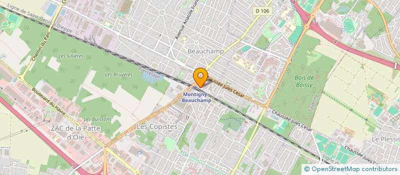 localisation de l'entreprise SCI DU 2 AVENUE DE LA GARE A BEAUCHAMP  BEAUCHAMP