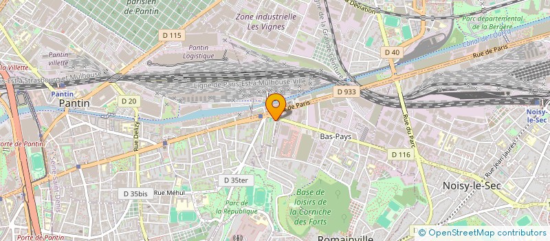 localisation de l'entreprise SCI DU 2 AVENUE DES BRETAGNES à PANTIN