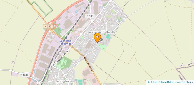 localisation de l'entreprise SCI DU 2 AVENUE JEAN JACQUES ROUSSEAU  LE PLESSIS-BELLEVILLE