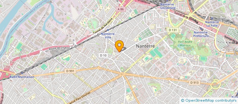 localisation de l'entreprise SCI DU 2 AVENUE JEANNE D ARC  NANTERRE