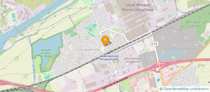 localisation de l'entreprise SCI DU 2 BD DU COMMERCE  AUBERGENVILLE