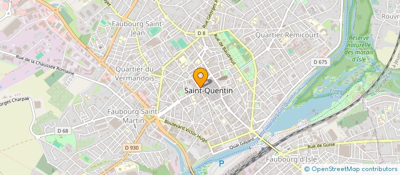 localisation de l'entreprise SCI DU 2 BIS RUE VICTOR BASCH à SAINT-QUENTIN
