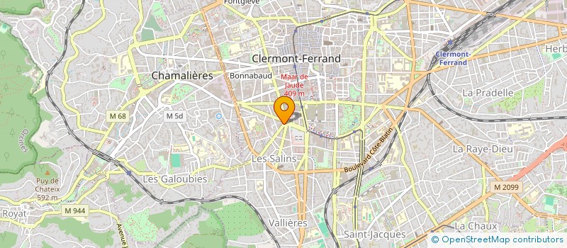 localisation de l'entreprise SCI DU 2 BIS SALINS  CLERMONT-FERRAND