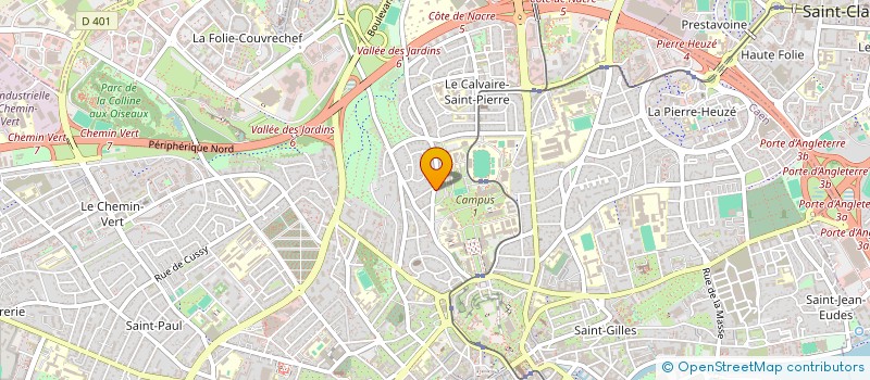 localisation de l'entreprise SCI DU 2 BOULEVARD DE COURCELLES à CAEN