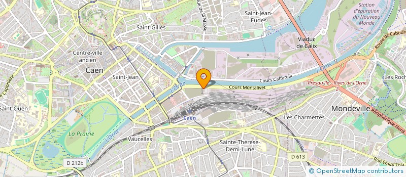 localisation de l'entreprise SCI DU 2 COURS MONTALIVET à CAEN