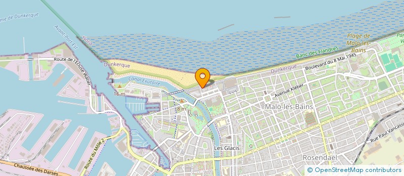 localisation de l'entreprise SCI DU 2 DIGUE DES ALLIES à DUNKERQUE