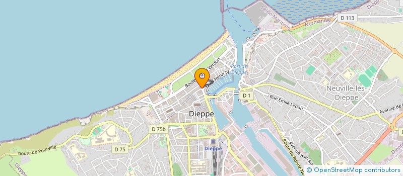 localisation de l'entreprise SCI DU 2 ET 4 GRANDE RUE  DIEPPE