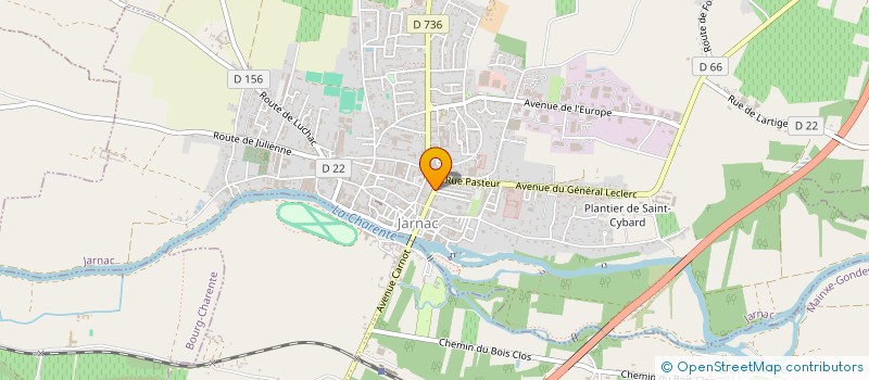 localisation de l'entreprise SCI DU 2 ET 4 RUE DE CHALAIS à JARNAC