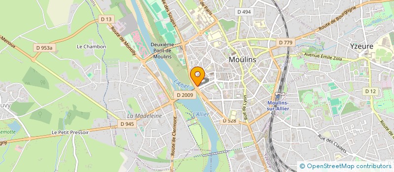 localisation de l'entreprise SCI DU 2 ET 4 RUE REGEMORTES à MOULINS