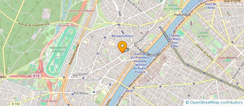localisation de l'entreprise SCI DU 2 ET 8 RUE DE LA FAISANDERIE à PARIS