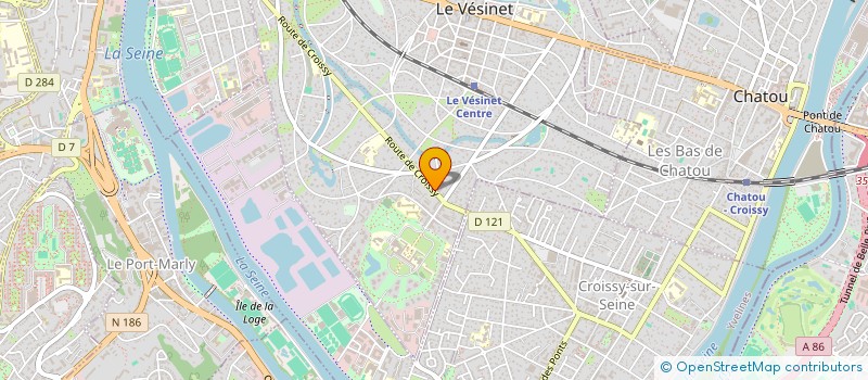 localisation de l'entreprise SCI DU 2 HAMEAU DE LA BECHADE  LE VESINET