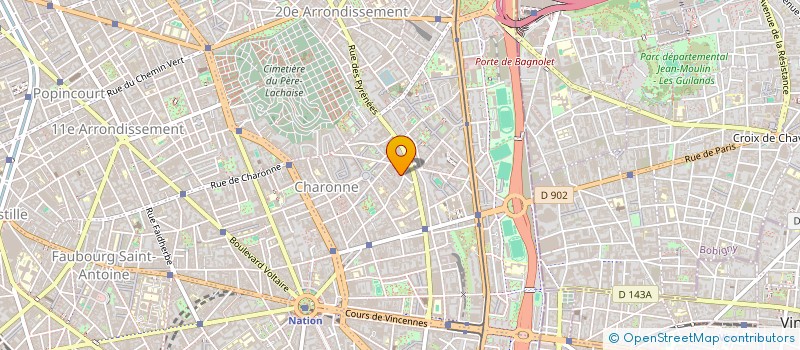 localisation de l'entreprise SCI DU 2 IMPASSE GROS  PARIS
