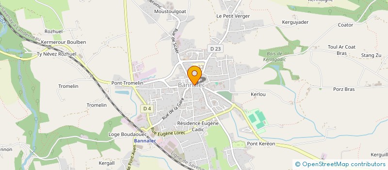 localisation de l'entreprise SCI DU 2 PL DE LA LIBERATION  BANNALEC