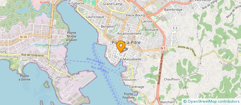 localisation de l'entreprise SCI DU 2 PLACE DE L'EGLISE à POINTE-A-PITRE