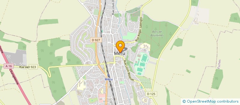 localisation de l'entreprise SCI DU 2 PLACE DE L'HOTEL DE VILLE  MERU