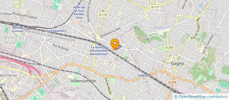 localisation de l'entreprise SCI DU 2 PLACE DE LA GARE à VILLEMOMBLE