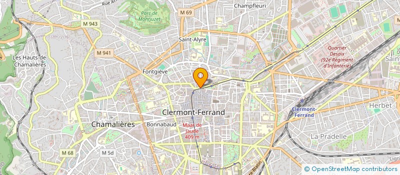 localisation de l'entreprise SCI DU 2 PLACE GAILLARD  CLERMONT-FERRAND