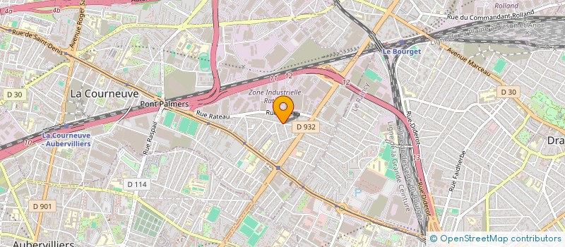 localisation de l'entreprise SCI DU 2 PRE COQUET à LA COURNEUVE