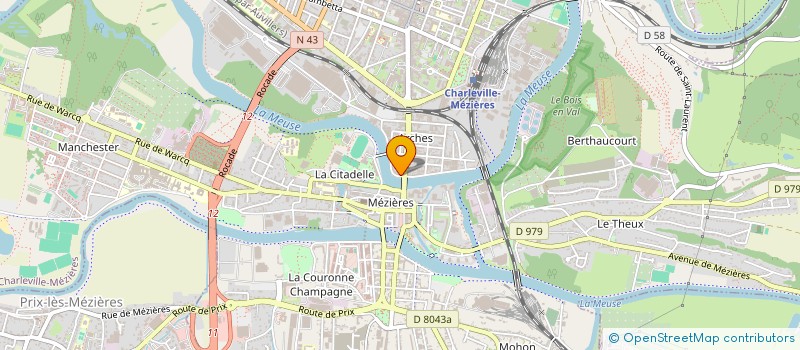 localisation de l'entreprise SCI DU 2 PROMENADE DE DULMEN à CHARLEVILLE-MEZIERES