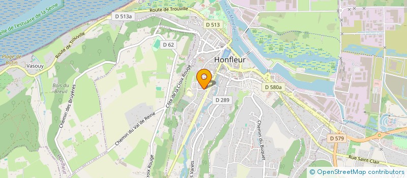 localisation de l'entreprise SCI DU 2 RUE ALEXANDRE DUBOURG à HONFLEUR