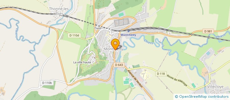 localisation de l'entreprise SCI DU 2 RUE DE L EGLISE à MONTMEDY