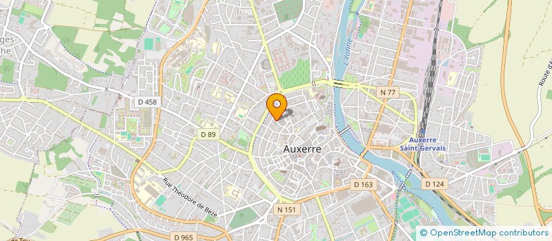 localisation de l'entreprise SCI DU 2 RUE DE LA BANQUE à AUXERRE