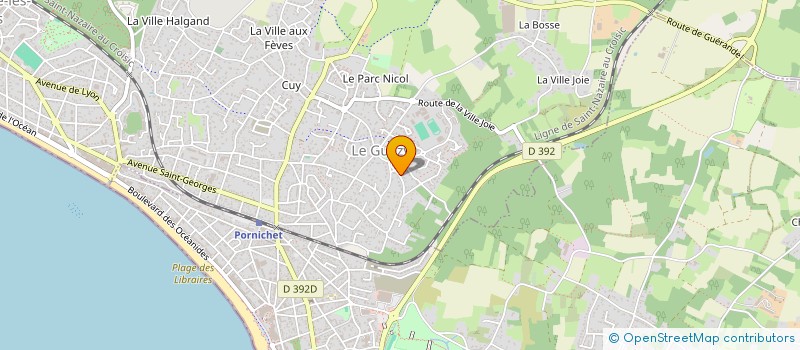 localisation de l'entreprise SCI DU 2 RUE DE LA CHAPELLE  LA BAULE-ESCOUBLAC