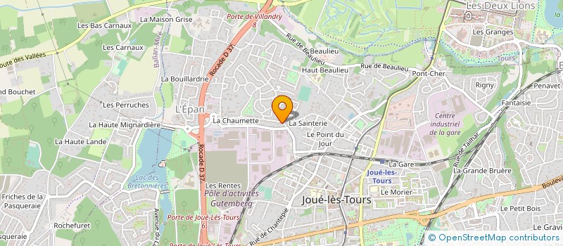 localisation de l'entreprise SCI DU 2 RUE DE LA CHAUMETTE à JOUE-LES-TOURS