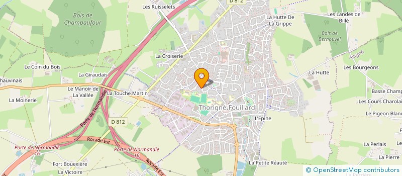 localisation de l'entreprise SCI DU 2 RUE DE LA LIBERATION  THORIGNE-FOUILLARD