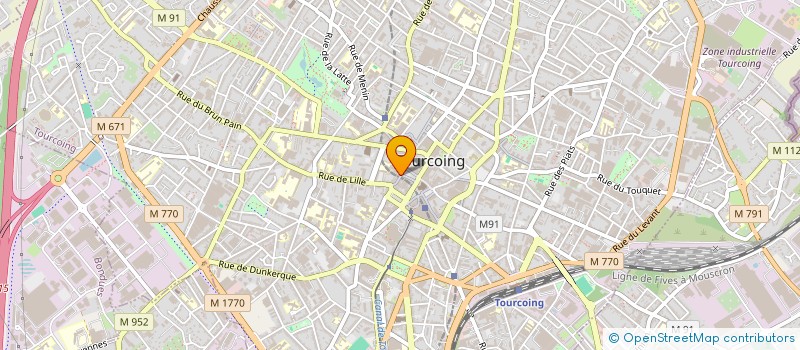 localisation de l'entreprise SCI DU 2 RUE DE LILLE  TOURCOING