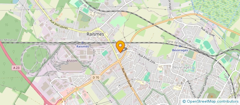 localisation de l'entreprise SCI DU 2 RUE DES ANGES  RAISMES