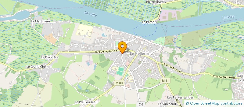 localisation de l'entreprise SCI DU 2 RUE DES CADENIERS  LE PELLERIN