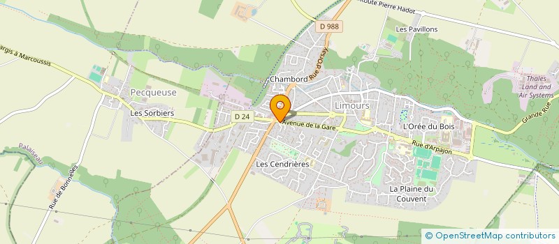 localisation de l'entreprise SCI DU 2 RUE DES CENDRIERES A LIMOURS à LIMOURS
