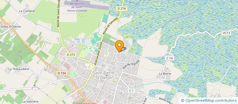 localisation de l'entreprise SCI DU   2 RUE DES MARAIS  SAINT-PIERRE-D'OLERON