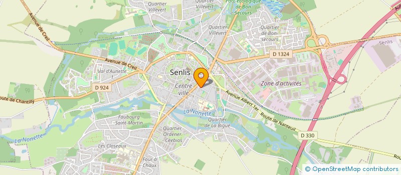 localisation de l'entreprise SCI DU 2 RUE DES VIGNES  SENLIS