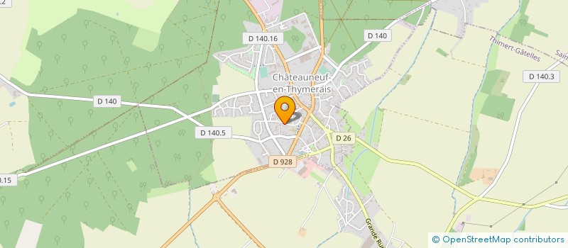 localisation de l'entreprise SCI DU 2 RUE DU CHEMIN DE FER à CHATEAUNEUF-EN-THYMERAIS