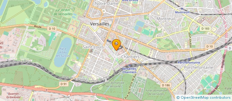 localisation de l'entreprise SCI DU 2 RUE DU MARECHAL JOFFRE à VERSAILLES
