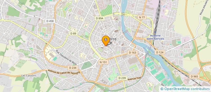 localisation de l'entreprise SCI DU 2 RUE DU TEMPLE à AUXERRE