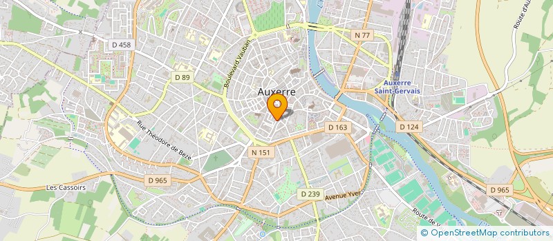 localisation de l'entreprise SCI DU 2 RUE HAUTE PERRIERE à AUXERRE
