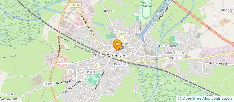 localisation de l'entreprise SCI DU 2 RUE HOLGATE à CARENTAN-LES-MARAIS