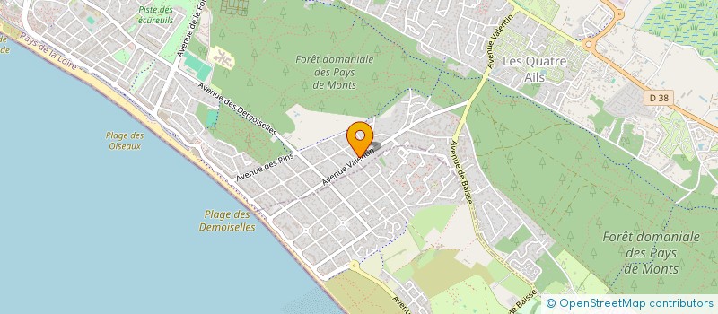 localisation de l'entreprise SCI DU 2 RUE JEAN GIONO  SAINT-JEAN-DE-MONTS